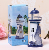 Miniature Beach Set with Colored Sand and Lighthouse